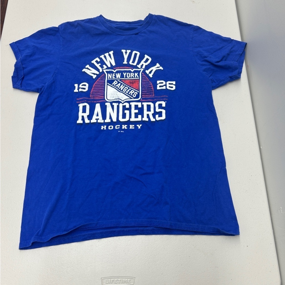 Vintage New York Rangers Kids Blue T-Shirt